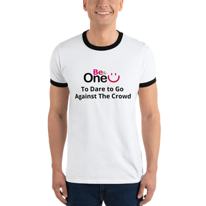 Go Against the Crowd Short Sleeve Ringer Shirt