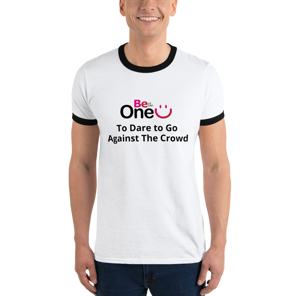 Go Against the Crowd Short Sleeve Ringer Shirt