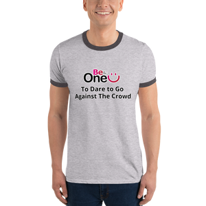 Go Against the Crowd Short Sleeve Ringer Shirt